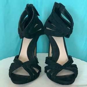 Zara Basic collection black suede stilettos